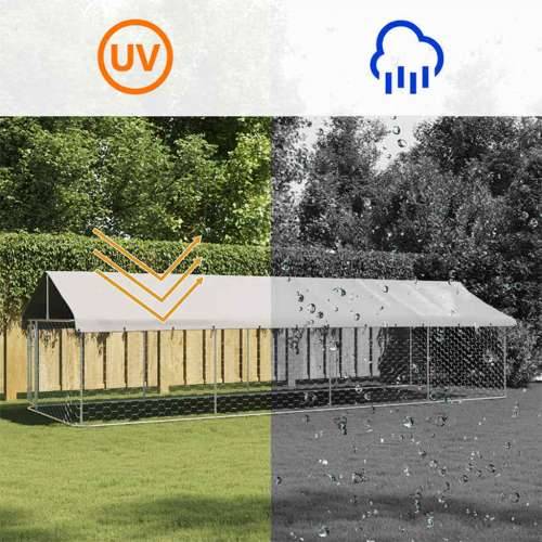Vanjski kavez za pse s krovom 600 x 200 x 150 cm - 600 x 200 x 150 cm 1 Cijena