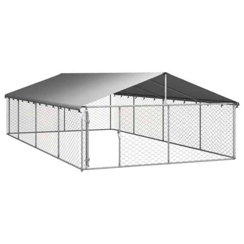 Vanjski kavez za pse s krovom 600 x 300 x 150 cm Cijena