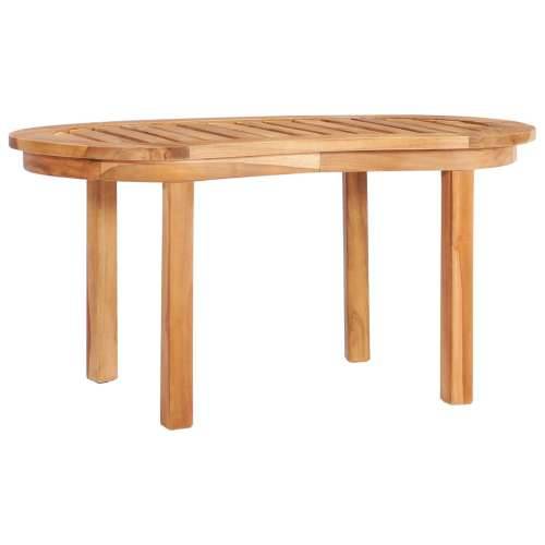 3-dijelna vrtna garnitura u obliku banane od masivne tikovine - 151 x 62 x 86 cm 2x klupa + stol 1 Cijena