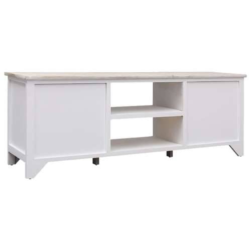 TV ormarić 108 x 30 x 40 cm od masivnog drva paulovnije - Svijetlo drvo 1 Cijena