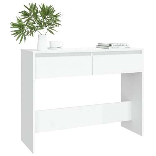 Konzolni stol bijeli 100 x 35 x 76,5 cm od konstruiranog drva - Bijela 1 Cijena
