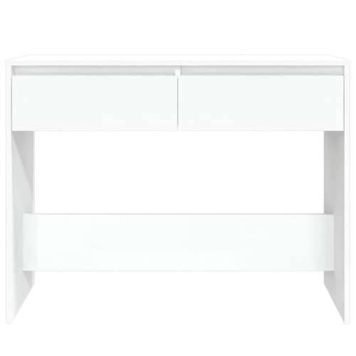 Konzolni stol bijeli 100 x 35 x 76,5 cm od konstruiranog drva - Bijela 1 Cijena