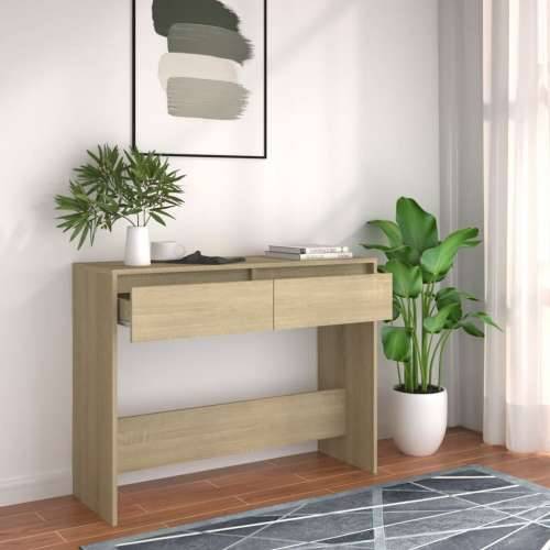 Konzolni stol boja hrasta 100 x 35 x 76,5 cm konstruirano drvo - sonoma hrast 1 Cijena