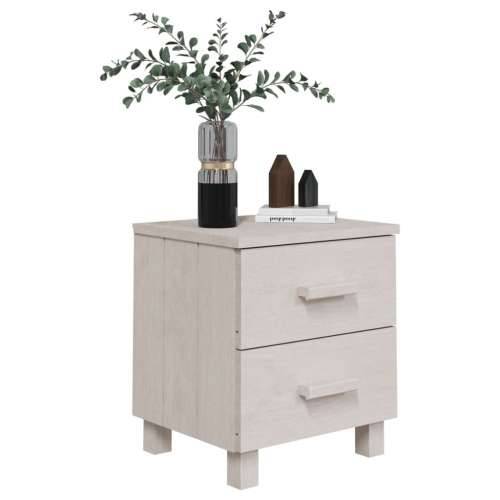 Noćni ormarići HAMAR 2 kom bijeli 40 x 35 x 44,5 cm od borovine - Bijela 2 Cijena