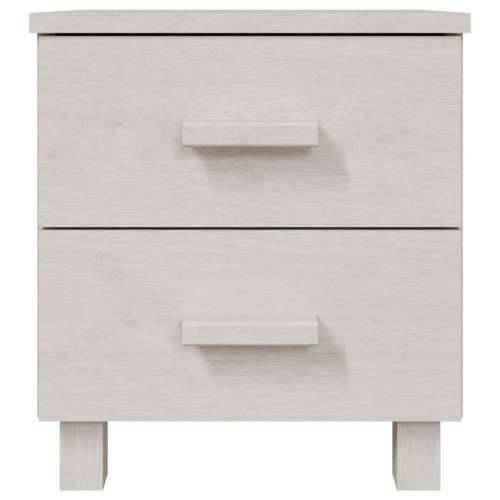 Noćni ormarići HAMAR 2 kom bijeli 40 x 35 x 44,5 cm od borovine - Bijela 2 Cijena