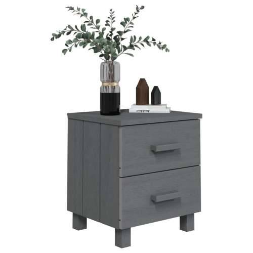 Noćni ormarići HAMAR 2 kom tamnosivi 40x35x44,5 cm od borovine - Tamno siva 2 Cijena