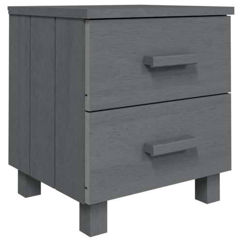 Noćni ormarići HAMAR 2 kom tamnosivi 40x35x44,5 cm od borovine - Tamno siva 2 Cijena