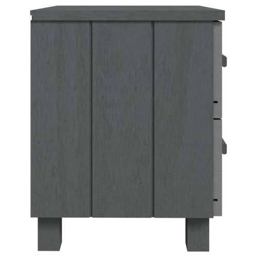 Noćni ormarići HAMAR 2 kom tamnosivi 40x35x44,5 cm od borovine - Tamno siva 2 Cijena