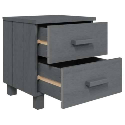 Noćni ormarići HAMAR 2 kom tamnosivi 40x35x44,5 cm od borovine - Tamno siva 2 Cijena
