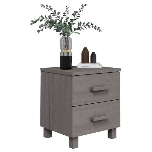 Noćni ormarići HAMAR 2 kom svjetlosivi 40x35x44,5 cm borovina - Svjetlosiva 2 Cijena