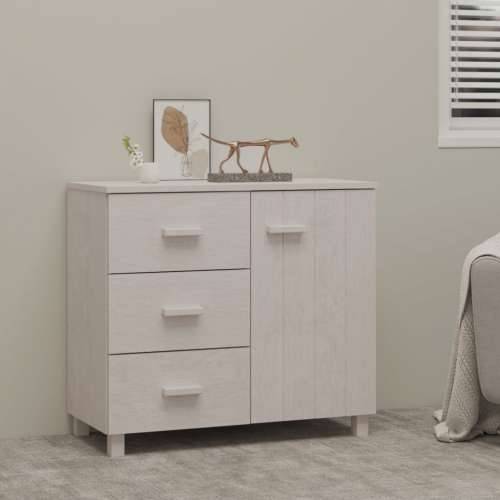 Komoda bijela 90 x 40 x 80 cm od masivne borovine - Bijela 1 Cijena