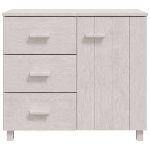 Komoda bijela 90 x 40 x 80 cm od masivne borovine - Bijela 1 Cijena