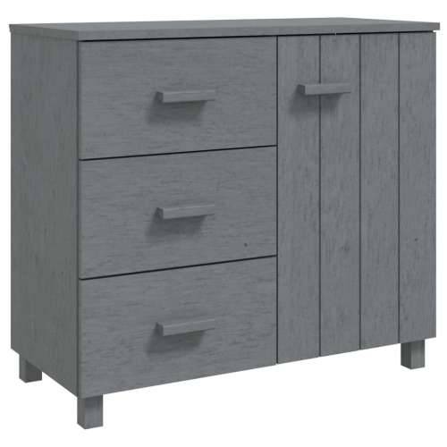 Komoda HAMAR tamnosiva 90 x 40 x 80 cm od masivne borovine - Tamno siva 1 Cijena