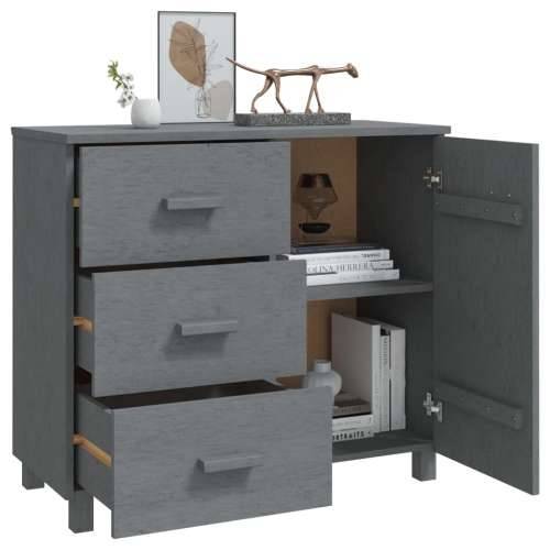 Komoda HAMAR tamnosiva 90 x 40 x 80 cm od masivne borovine - Tamno siva 1 Cijena