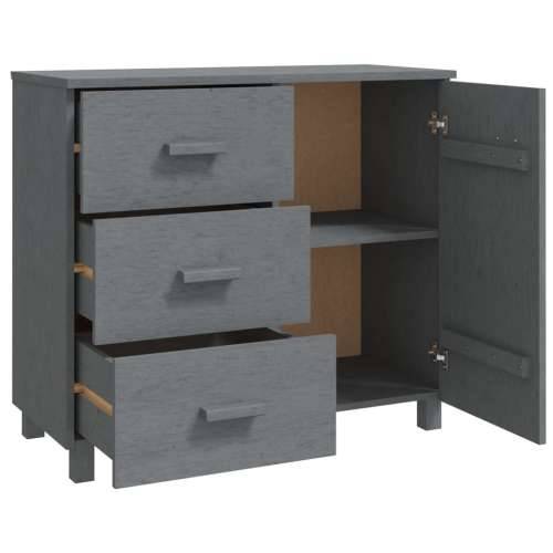 Komoda HAMAR tamnosiva 90 x 40 x 80 cm od masivne borovine - Tamno siva 1 Cijena