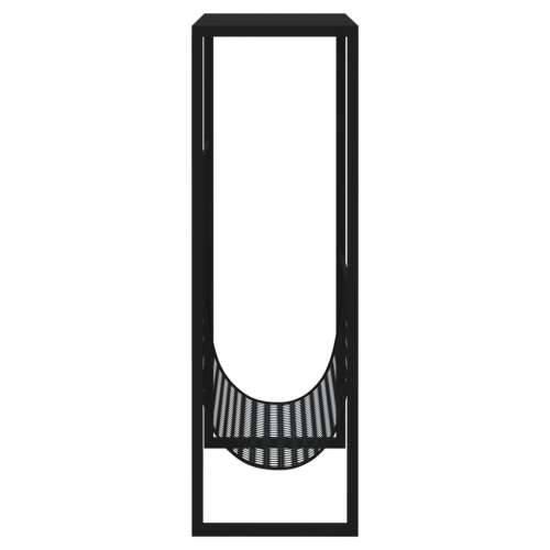 Stalak za časopise crni 35 x 15 x 45 cm čelični - Crna 1 Cijena