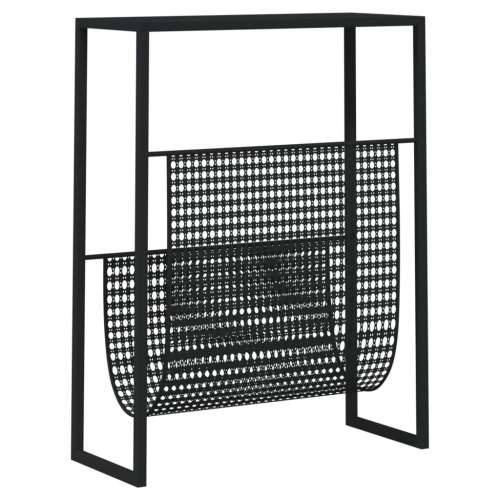 Stalak za časopise crni 35 x 15 x 45 cm čelični - Crna 1 Cijena