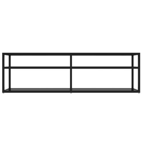 TV ormarić crni 140 x 40 x 40,5 cm od kaljenog stakla - Crna 1 140 cm Cijena