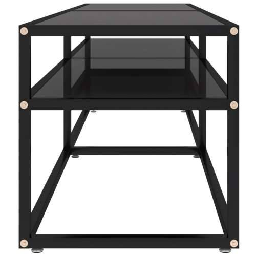 TV ormarić crni 160 x 40 x 40,5 cm od kaljenog stakla - Crna 1 160 cm Cijena
