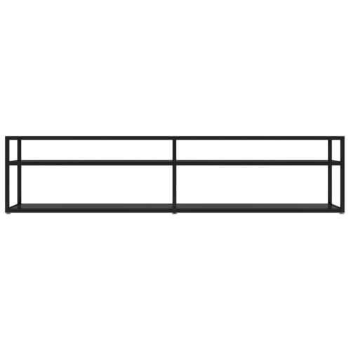 TV ormarić crni 180 x 40 x 40,5 cm od kaljenog stakla Crna 1 180 cm Cijena
