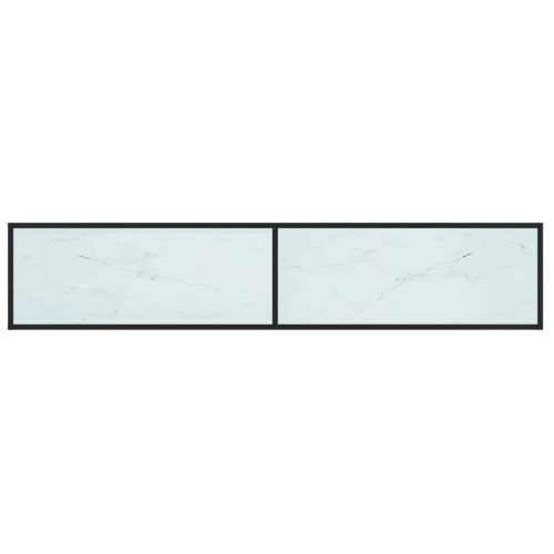 TV ormarić boja bijelog mramora 200x40x40,5 cm kaljeno staklo - Crna i bijeli mramor 1 200 cm Cijena