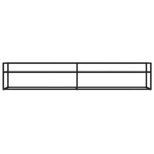 TV ormarić prozirni 220 x 40 x 40,5 cm od kaljenog stakla - Crna i prozirna 1 220 cm Cijena