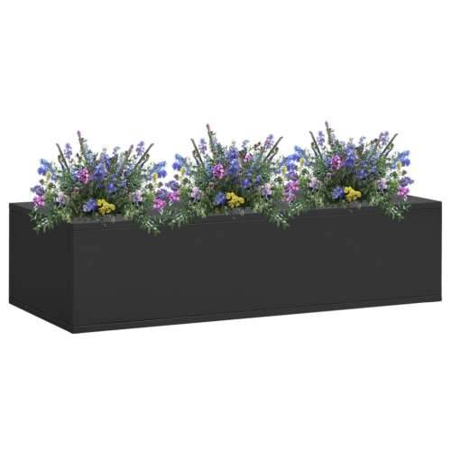 Uredska posuda za cvijeće antracit 90 x 40 x 23 cm čelična - Antracit 1 Cijena