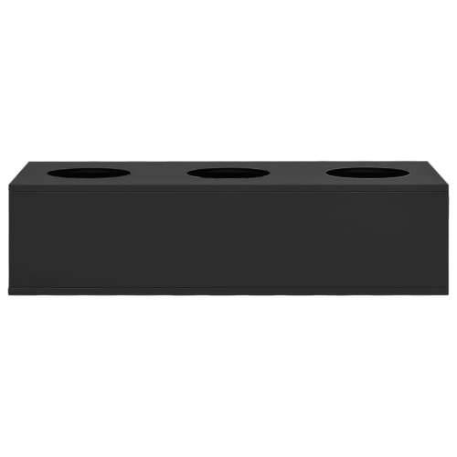 Uredska posuda za cvijeće antracit 90 x 40 x 23 cm čelična - Antracit 1 Cijena