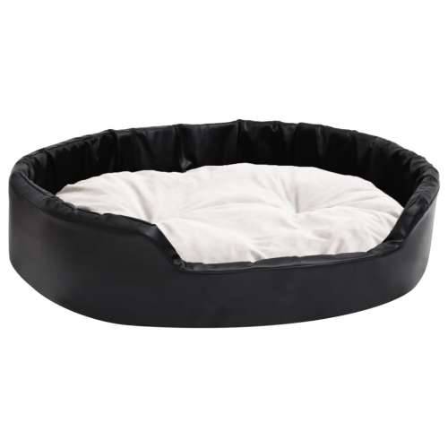 Krevet za pse crni i bež 90 x 79 x 20 cm pliš i umjetna koža Cijena