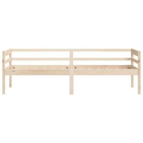 Okvir za krevet od masivne borovine 90 x 200 cm - Smeđa Cijena