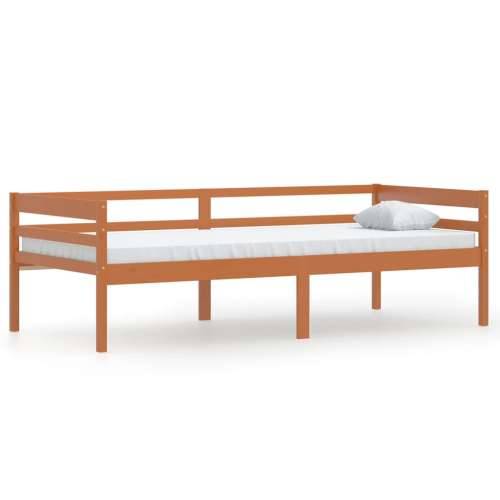 Okvir za krevet od masivne borovine smeđa boja meda 90 x 200 cm - boja meda Cijena
