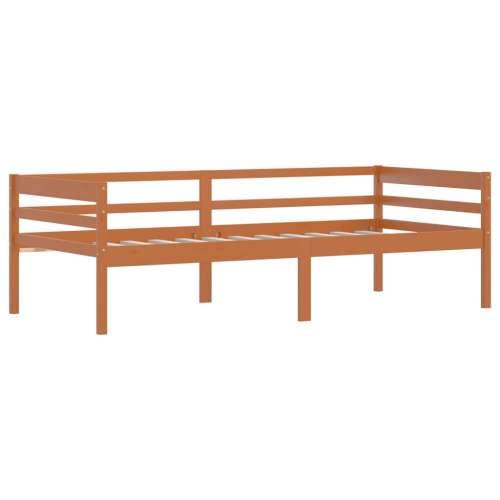 Okvir za krevet od masivne borovine smeđa boja meda 90 x 200 cm - boja meda Cijena