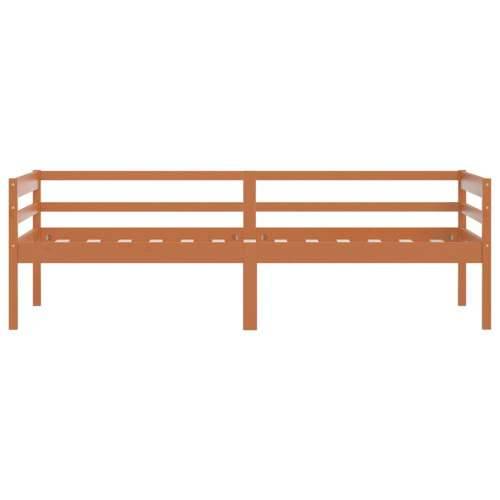 Okvir za krevet od masivne borovine smeđa boja meda 90 x 200 cm - boja meda Cijena
