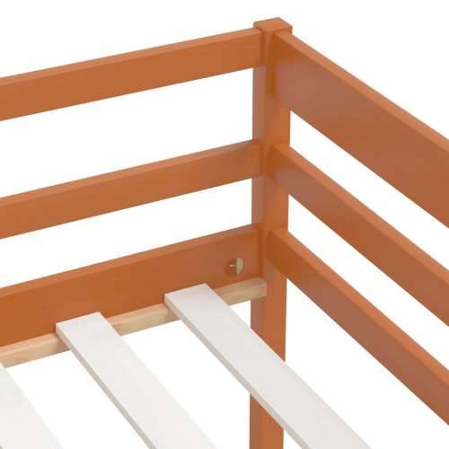 Okvir za krevet od masivne borovine smeđa boja meda 90 x 200 cm - boja meda Cijena