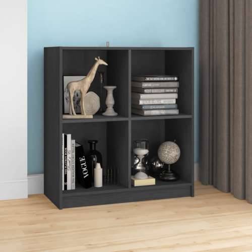 Komoda sivi 70x33x76 cm od masivne borovine - Siva 1 Cijena