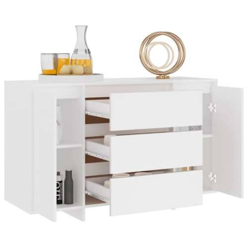 Komoda s 3 ladice bijela 120 x 41 x 75 cm konstruirano drvo - Bijela 1 Cijena