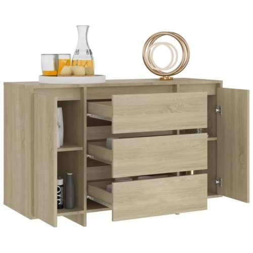 Komoda s 3 ladice boja hrasta 120x41x75 cm konstruirano drvo - sonoma hrast 1 Cijena