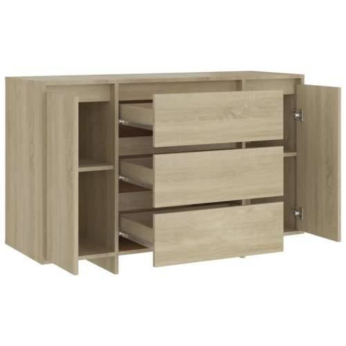 Komoda s 3 ladice boja hrasta 120x41x75 cm konstruirano drvo - sonoma hrast 1 Cijena