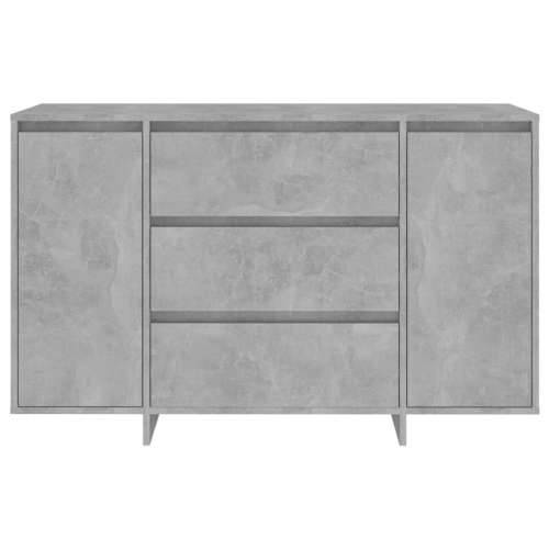 Komoda s 3 ladice boja betona 120x41x75 cm konstruirano drvo - Beton siva 1 Cijena