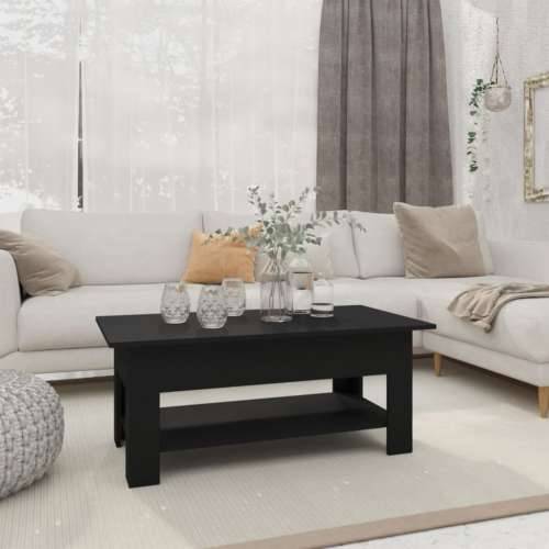 Stolić za kavu crni 102 x 55 x 42 cm od konstruiranog drva Crna 102 x 55 x 42 cm 1 Cijena