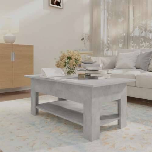 Stolić za kavu boja betona 102x55x42 cm konstruirano drvo - Beton siva 102 x 55 x 42 cm 1 Cijena