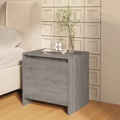 Noćni ormarić siva boja hrasta 45x34x44,5 cm konstruirano drvo - Sivi hrast sonoma 1 Cijena