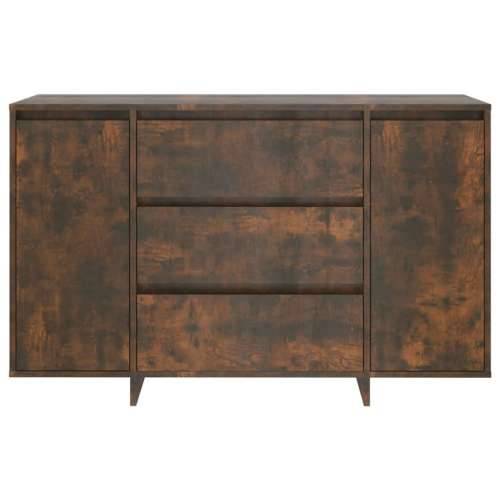 Komoda s 3 ladice boja dimljenog hrasta 120 x 41 x 75 cm drvena - Dimljeni hrast 1 Cijena