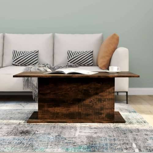 Stolić za kavu boja dimljenog hrasta 102 x 55,5 x 40 cm drveni - Dimljeni hrast 102 x 55.5 x 40 cm 1 Cijena