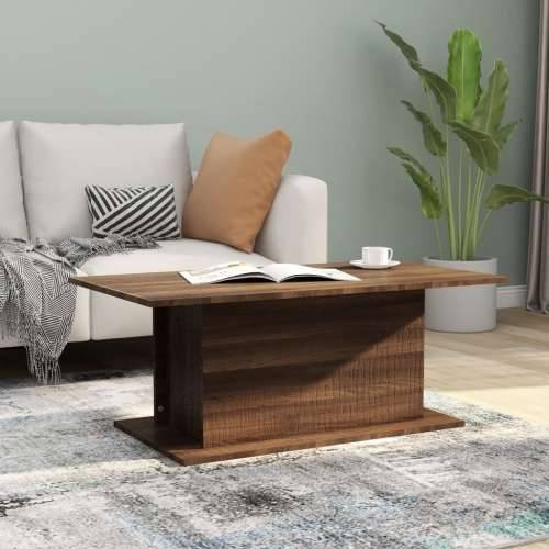 Stolić za kavu smeđa boja hrasta 102 x 55,5 x 40 cm drveni - Smeđi hrast 102 x 55.5 x 40 cm 1 Cijena