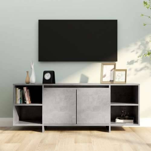 TV ormarić siva boja betona 130 x 35 x 50 cm od iverice   - Beton siva 1 Cijena