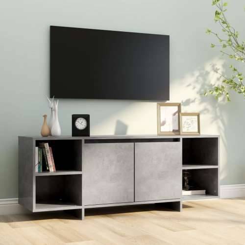 TV ormarić siva boja betona 130 x 35 x 50 cm od iverice   - Beton siva 1 Cijena