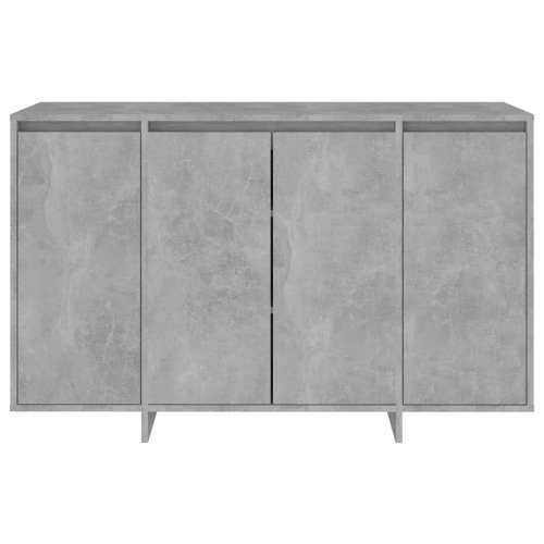 Komoda siva boja betona 120 x 41 x 75 cm od konstruiranog drva - Beton siva 1 Cijena