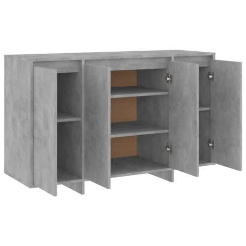Komoda siva boja betona 120 x 41 x 75 cm od konstruiranog drva - Beton siva 1 Cijena
