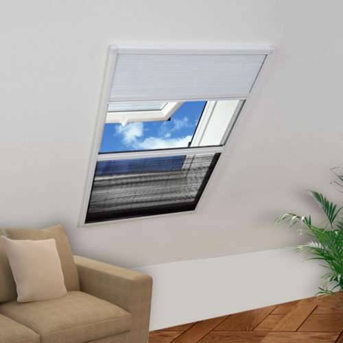Komarica za prozor Aluminijski 60x80 cm sa Sjenilom  - Bijela 60 x 80 cm Cijena